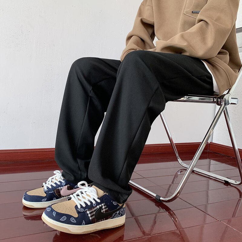 2件  拍2件 59.9元【轻迹男装旗舰店】男秋季华夫格运动长裤2条)Xp0N2zMHzTF)/ CZ11/弹力舒适面料，新疆长绒棉不易褪色更耐穿，休闲宽松百搭