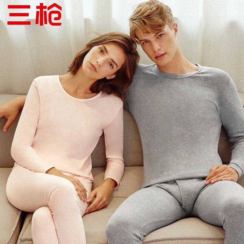 【京东自营】三枪 THREEGUN 秋衣秋裤 男/女款（圆领款）