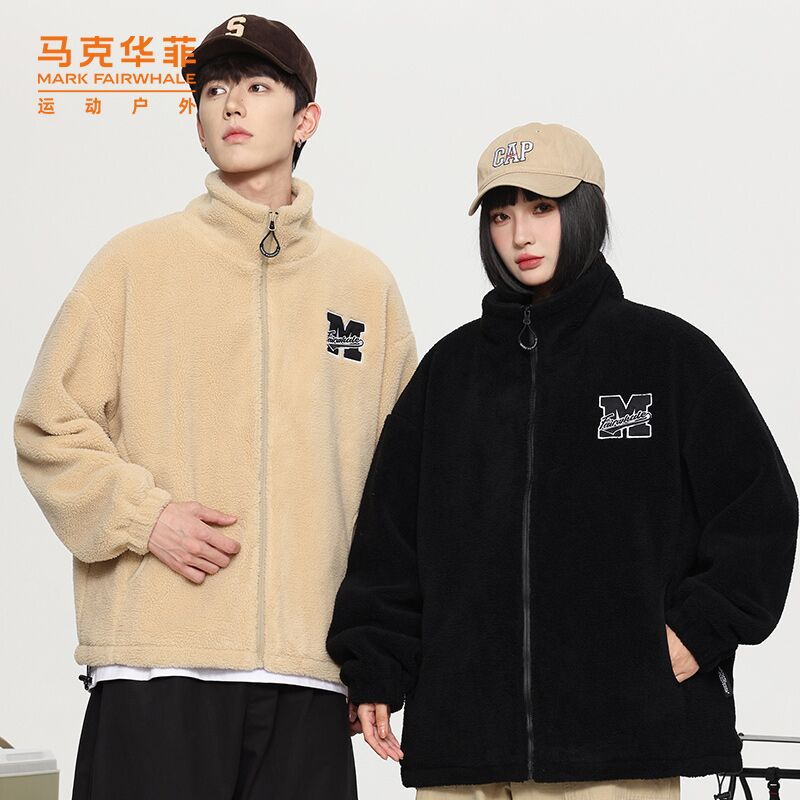 159💵【马克华菲旗舰店】马克华菲秋冬新款情侣抓绒外套)7OjFdx2itTf)/ CZ11/