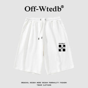 0点开始 49.9💵【OFF-WTEDB联名款】夏季新款男女休闲短裤纯棉)lyhmdLq6u9q)/ CZ11//