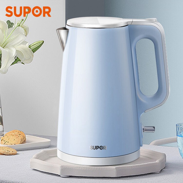 苏泊尔（SUPOR）电水壶热水壶电热水壶 304不锈钢水壶 