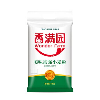 香满园 美味富强小麦粉5kg，21.9元 