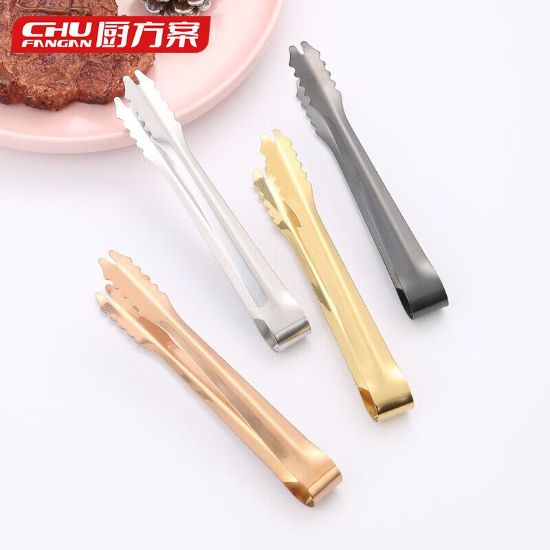 厨方案304不锈钢食品夹不带硅胶kuan，0.01