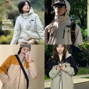 239元 骆驼官方旗舰店骆驼 户外夹棉一体冲锋衣(fV2u2xhElSo)/ CZ11/店内打折也要600+ 很抗造骆驼运动大牌  颜值还很高买一件穿个好几年不成问题