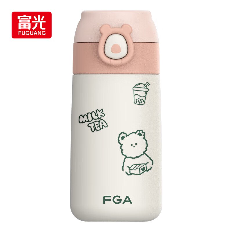 FGA富光 吸管保温杯316不锈钢儿童保温杯380ml