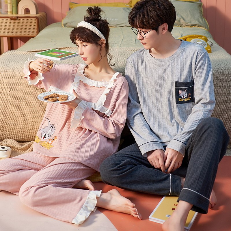 55元【雪俐官方店】雪俐情侣款长袖睡衣家居服(wKaiXNtRCvW)/