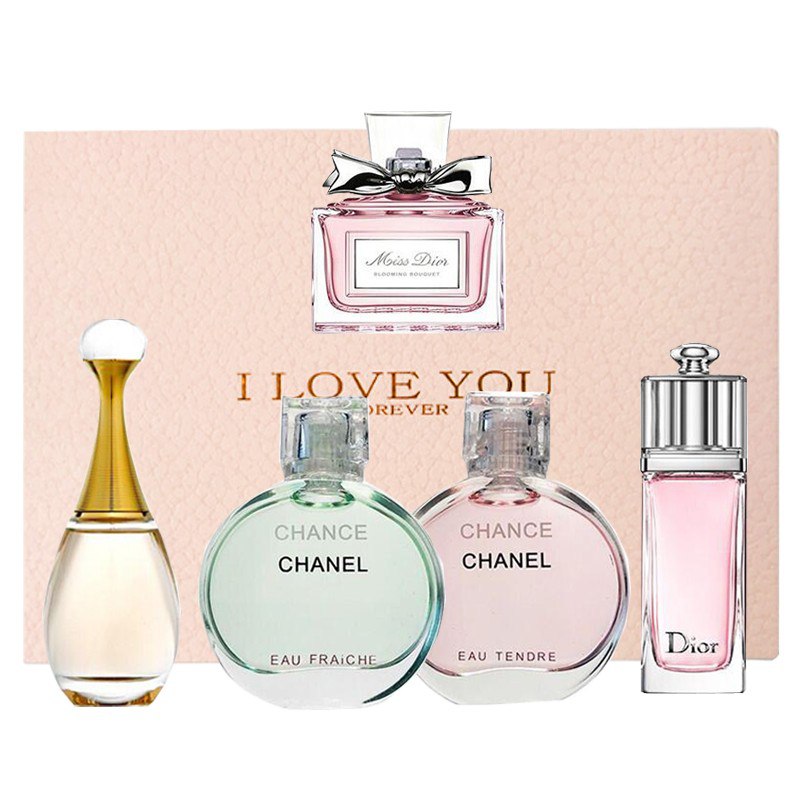 香奈儿香水5件套礼盒装