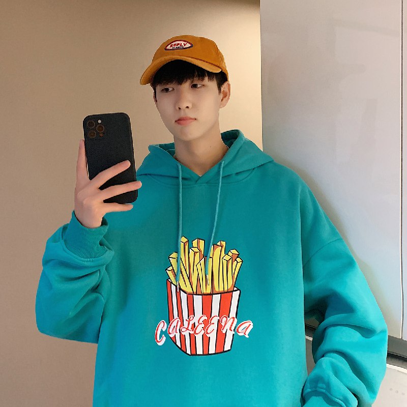 26元【文艺男女店】千万粉丝大店 几十款可选情侣宽松潮流长袖连帽卫衣(tepFXrSNk1v)/