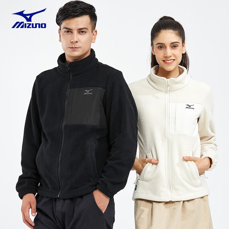 自营 美津浓 男女同款抓绒衣