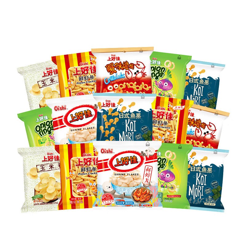 上好佳零食组合口味随机5款共42包