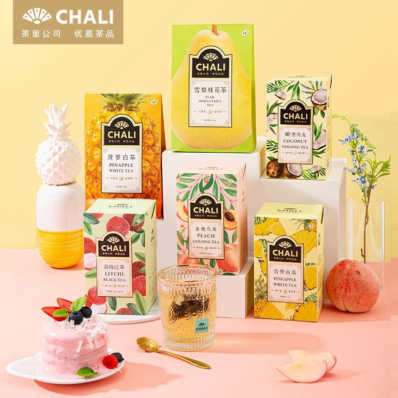9.9元 ChaLi旗舰店茶里蜜桃乌龙花果轻享茶7袋(pHNL2VSMtqN)/ 中国高端茶饮品牌 冲泡简易