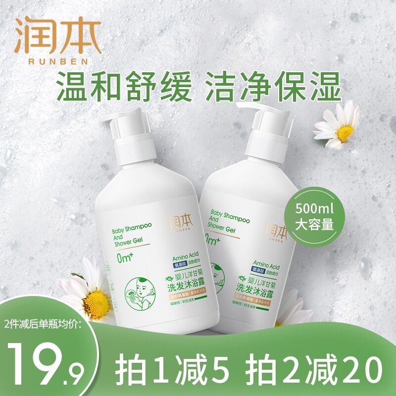 13.9元  润本旗舰店洗发沐浴二合一500ml(8uPf2LXWdgh)/