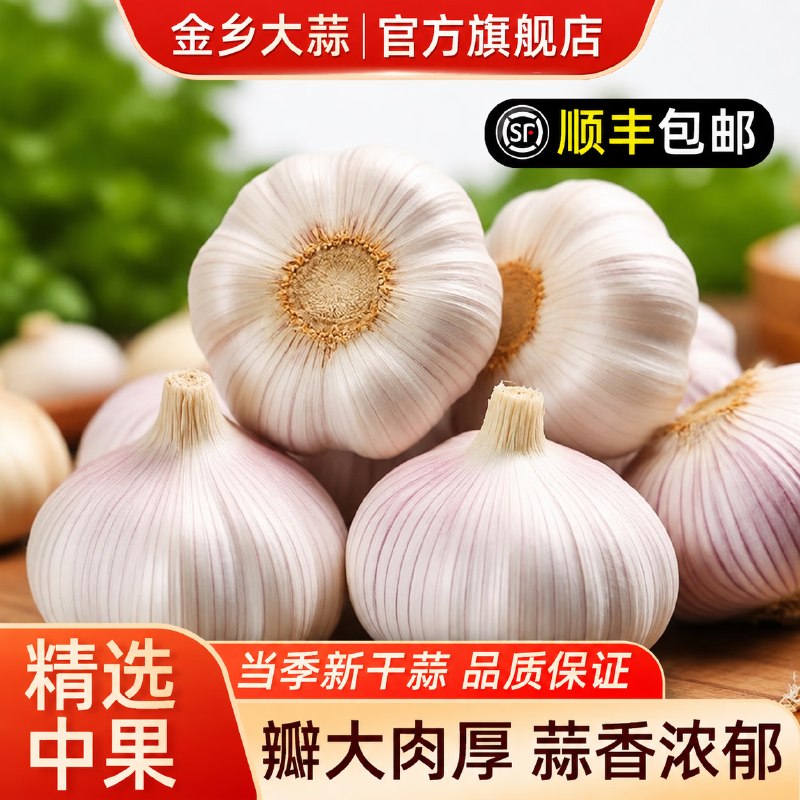 金乡 大蒜中果 净重3斤