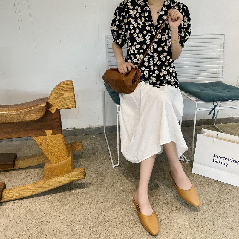 先领券 0点下单 12.9元一脚蹬百搭包头半拖鞋  (dsrSc0tej0l)   