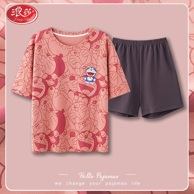 0点开始   29.9元浪莎女士纯棉睡衣两件套(yBpC2KhxhDu)/