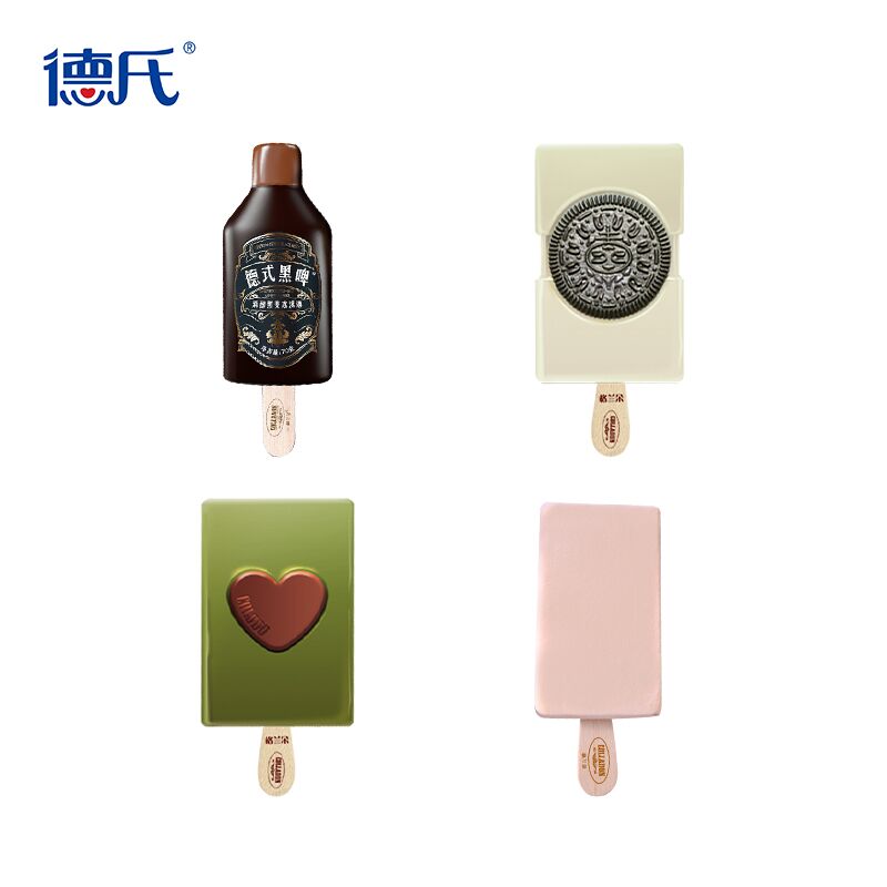 5件 拍5件90元 德氏旗舰店德氏格兰朵黑啤冰淇淋共30支(irfnXmfTtkk)/