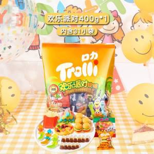0点19.9💵【口力旗舰店】Trolli口/力欢乐派对橡皮糖400g)DVk9dIbgO2w)/ AC01 CZ11//trolli德国创意果汁橡皮糖老品牌 超好口碑 儿童回忆