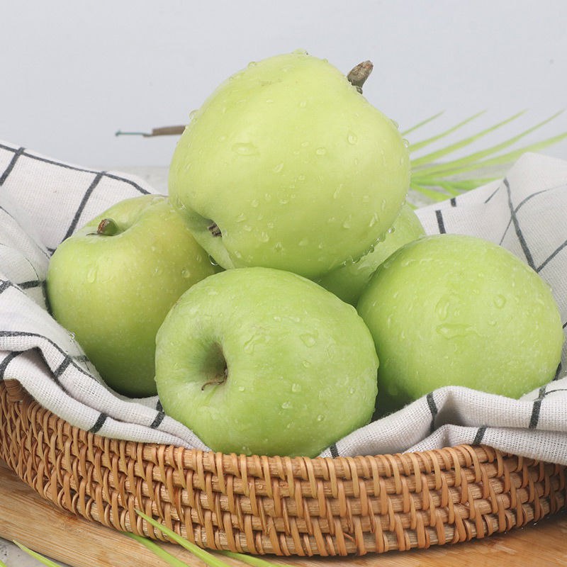 脆甜苹果2020山西新鲜青苹果水果孕妇5斤整箱批发应季小果子7.8元