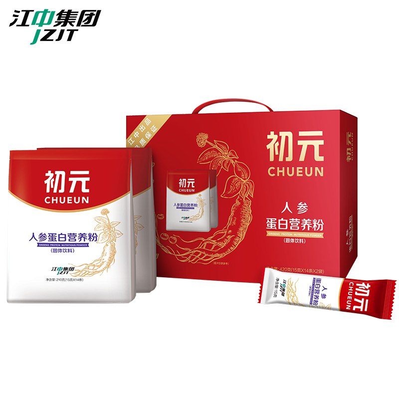 【 1】江中初亓人参蛋白营养粉