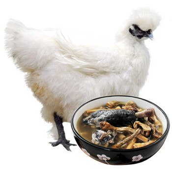 买1送2 农家散养白凤乌鸡 