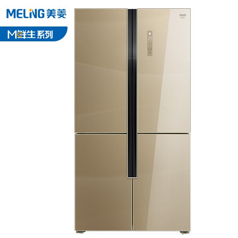 美菱M鲜生 660升十字对开门冰箱 水分子激活保鲜技术 0.1度双变频 无霜三系统BCD-660WUP9BA部分地区** 