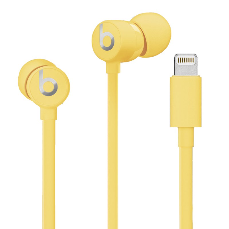 Beats urBeats3 入耳式耳机 - 黄色 Lightning接口 苹果手机耳机 三键线控 带麦当前价格198.00 