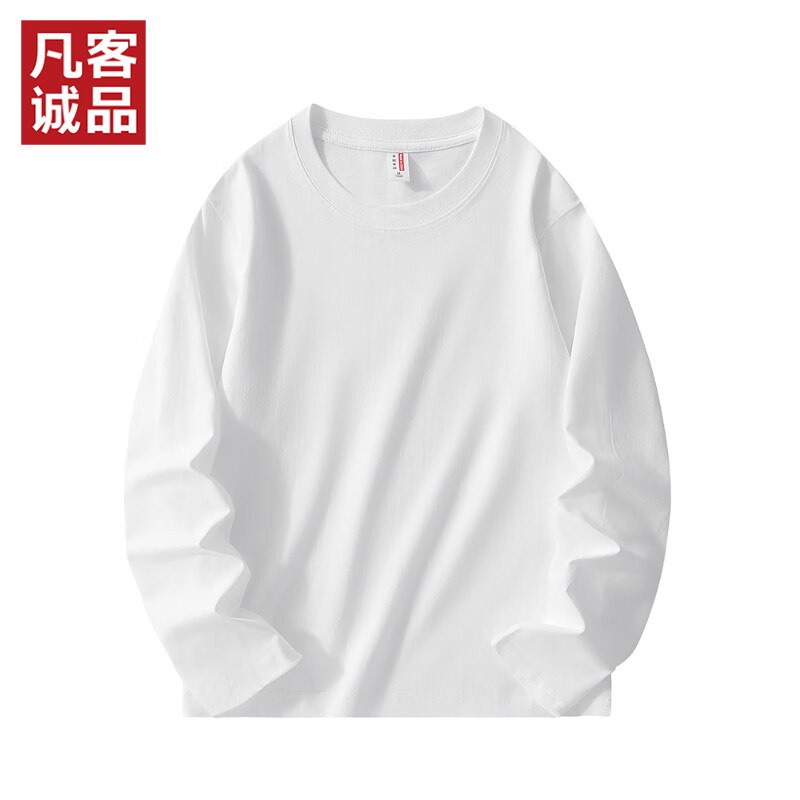 凡客诚品服饰合集①220克精梳棉长袖T恤男拍2件59元；折29.5/件
