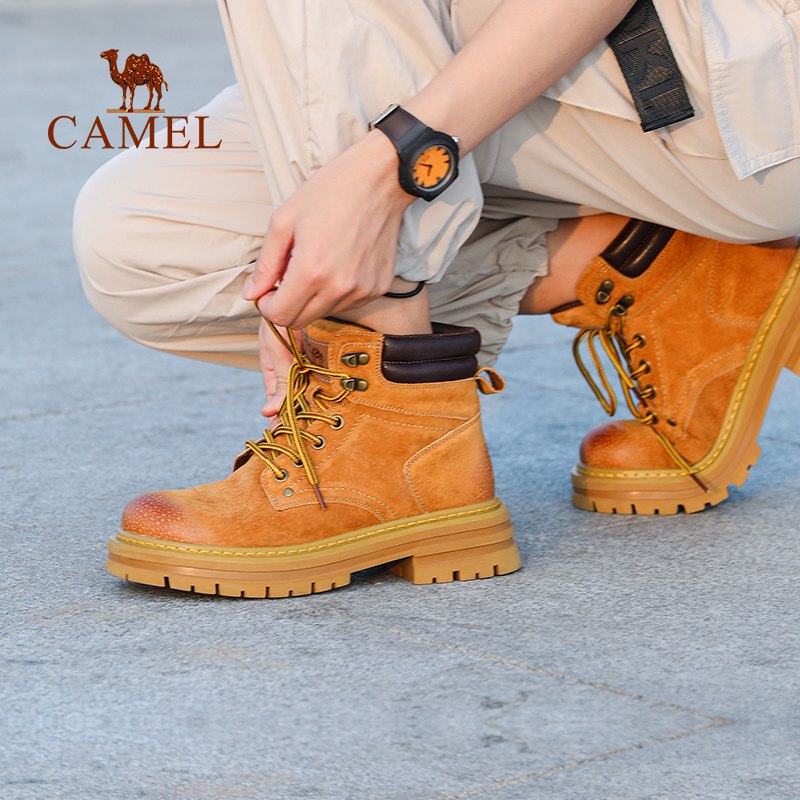 0点开始 领券拍下239元全部款都是1.9折！专柜卖1239【骆驼】商场同款工装靴女都是今年最新款！线上线下同款销售 这款工装靴质量超好(DtGU2v94KjQ)/