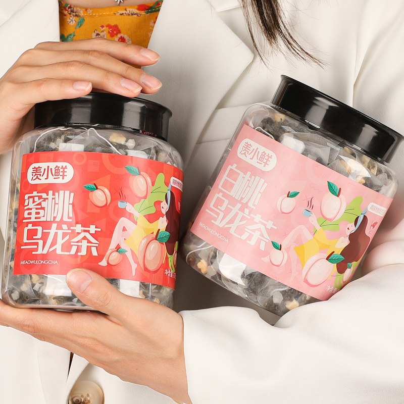 12.8元 羡小鲜蜜桃乌龙茶(DioFXOLhAH4)/