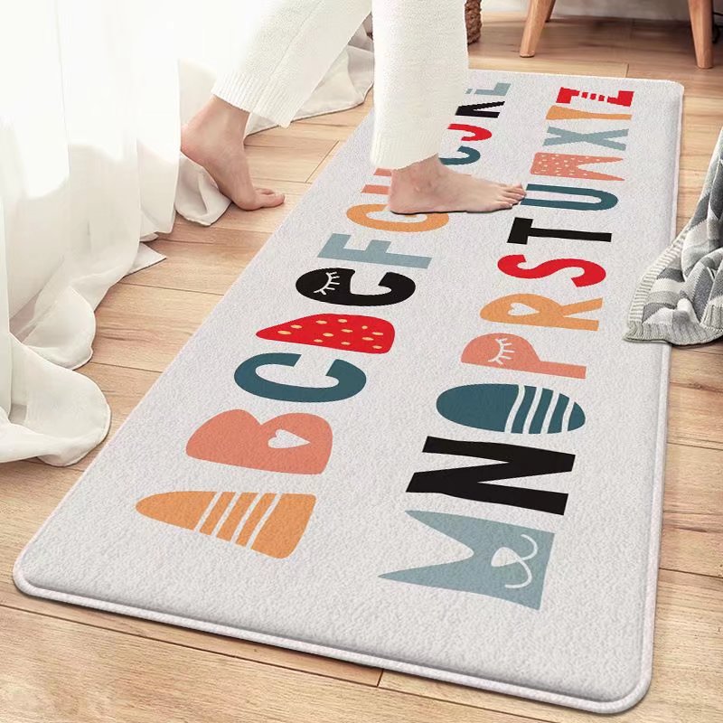 KAYE  仿羊绒床边地毯50x140cm 