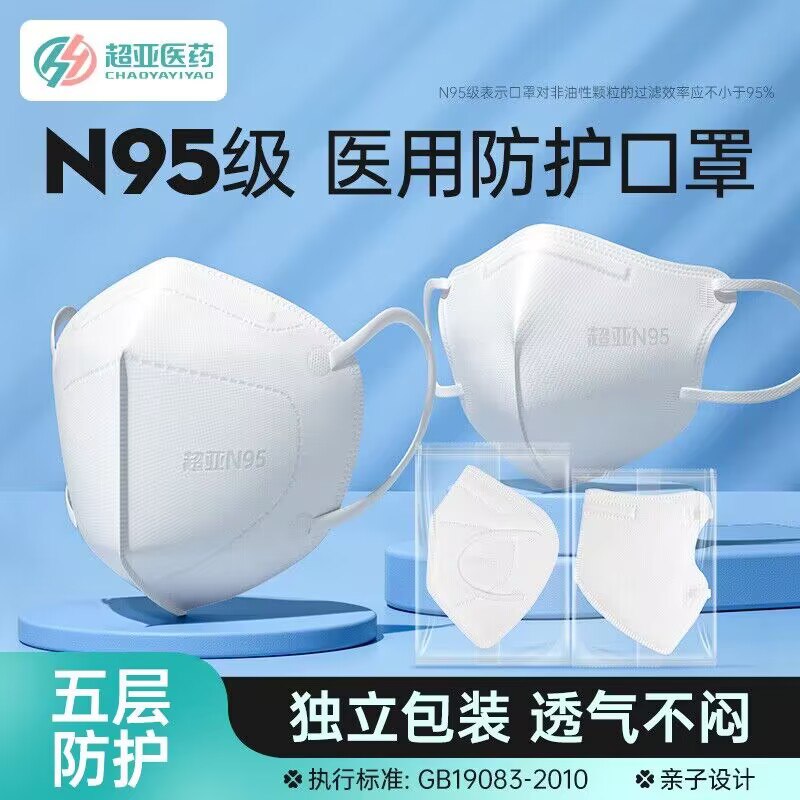9.9亓【超亚医药旗舰店】医用N95立体防护口罩100只)aYxwWeoOhm4)/ CZ1111/最近感冒的人多❗注意防护 n95的，折合1毛一片 超值~灰尘大什么的 也能戴着防尘