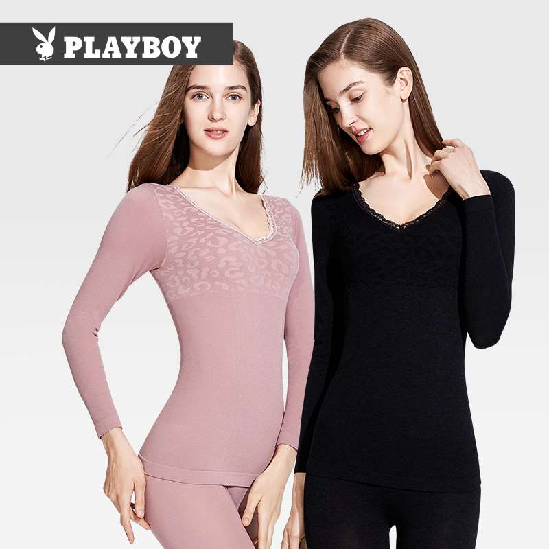 19元【花花公子内衣旗舰店】女士秋冬舒适保暖内衣套装(GBar2aXRS61)/