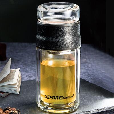 茶水分离加厚耐热双层保温玻璃泡茶杯原价26.9，立减券后9.9起 